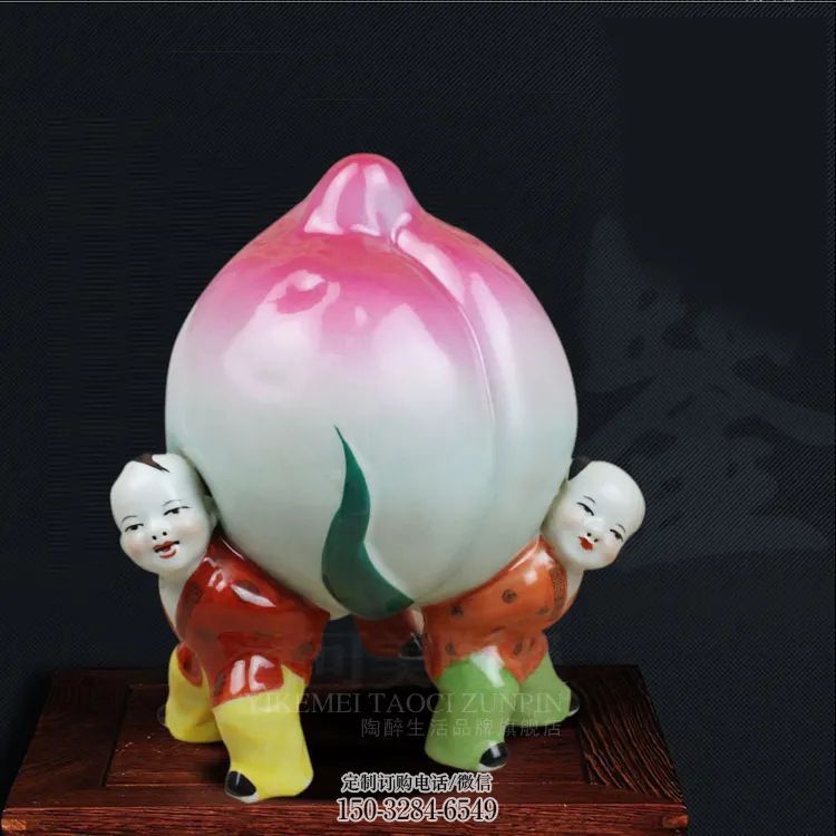 商业街寿桃雕塑 售楼处雕塑 水果摆件