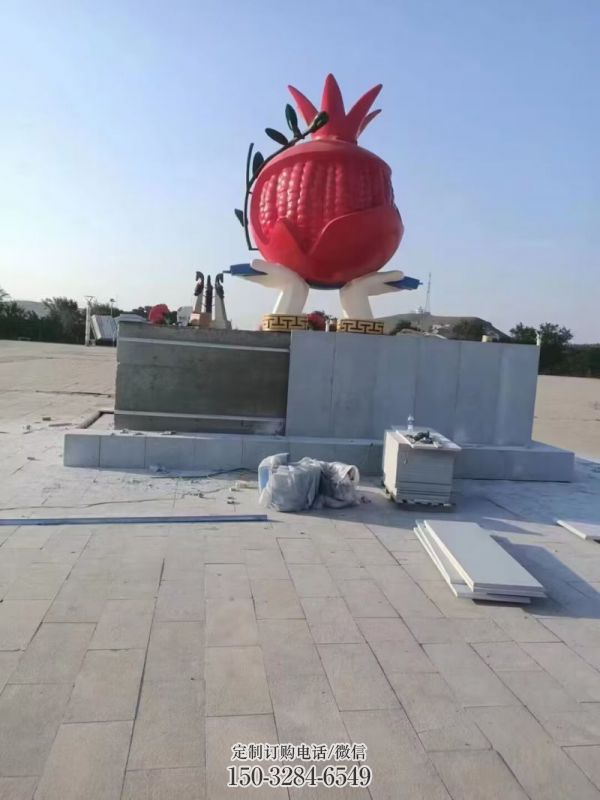 风景区石榴雕塑 售楼处广场雕塑 仿古摆件