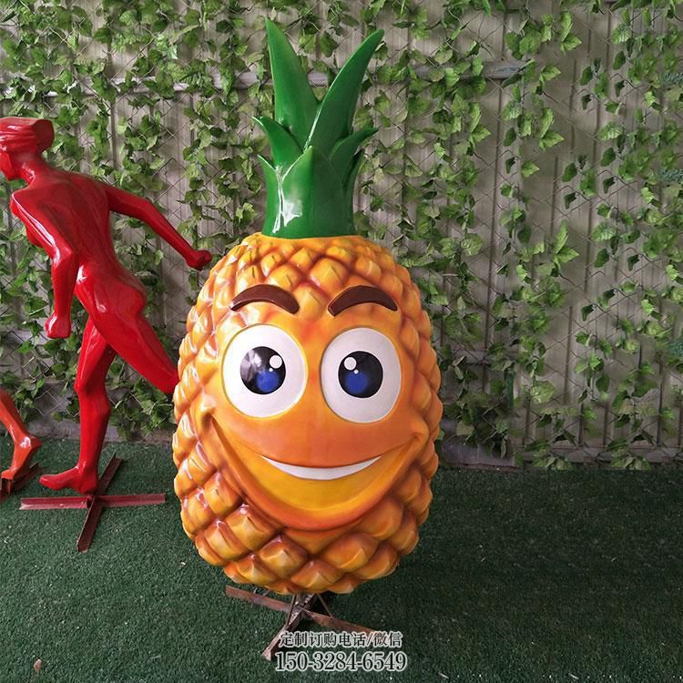 广场菠萝雕塑 公园仿真雕塑 抽象摆件