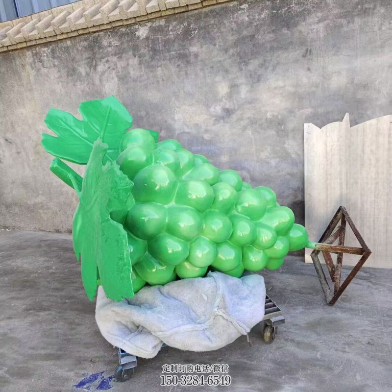 店门口葡萄雕塑 创意景观雕塑 仿真摆件