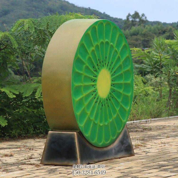 别墅区猕猴桃雕塑 大型别墅区摆件 仿真雕塑