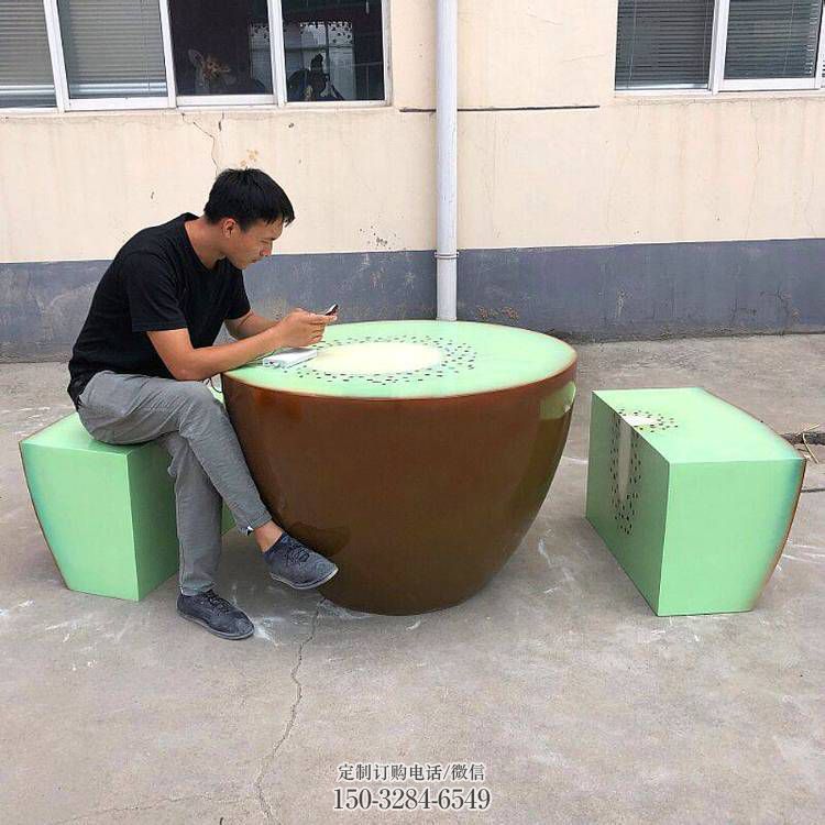 园林猕猴桃雕塑 大型景观水果雕塑 中式雕塑