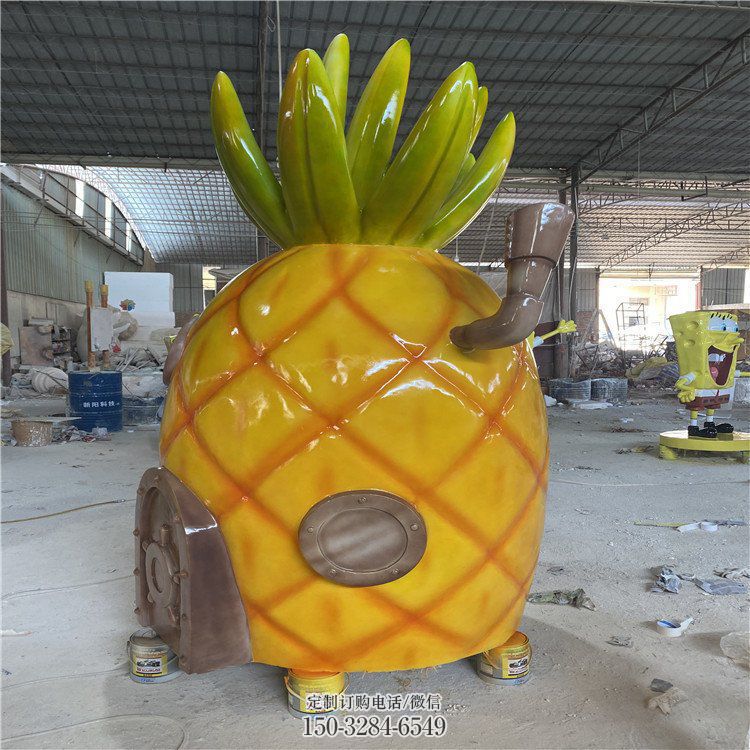 商业街菠萝雕塑 售楼处雕塑 果蔬摆件