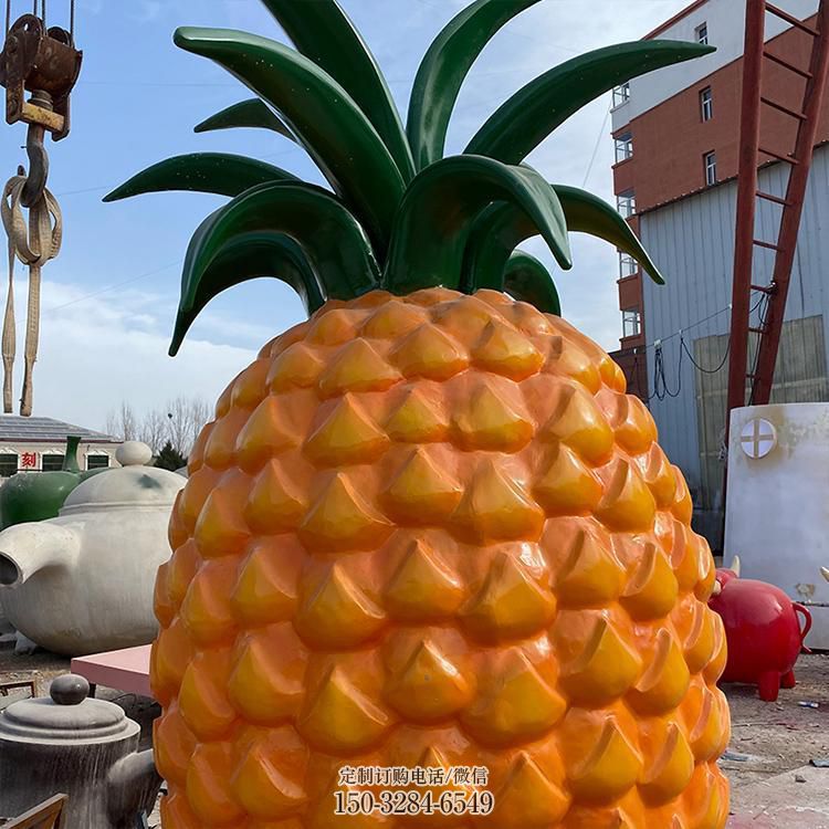 庭院菠萝雕塑 城市雕塑 果蔬小品