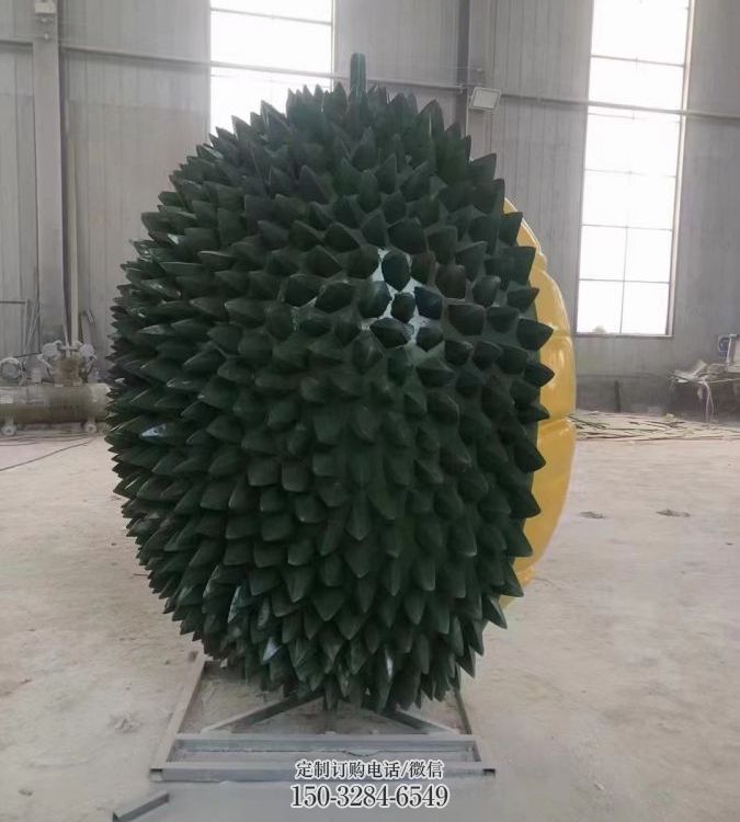 房地产榴莲雕塑 剪影果蔬雕塑 锻造水果雕塑