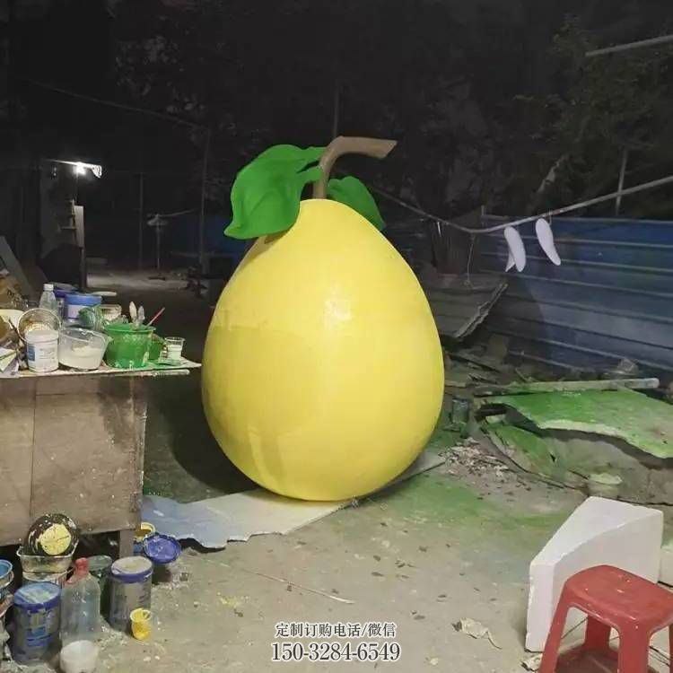 榴莲雕塑 电镀现代果蔬雕塑 公园水果雕塑
