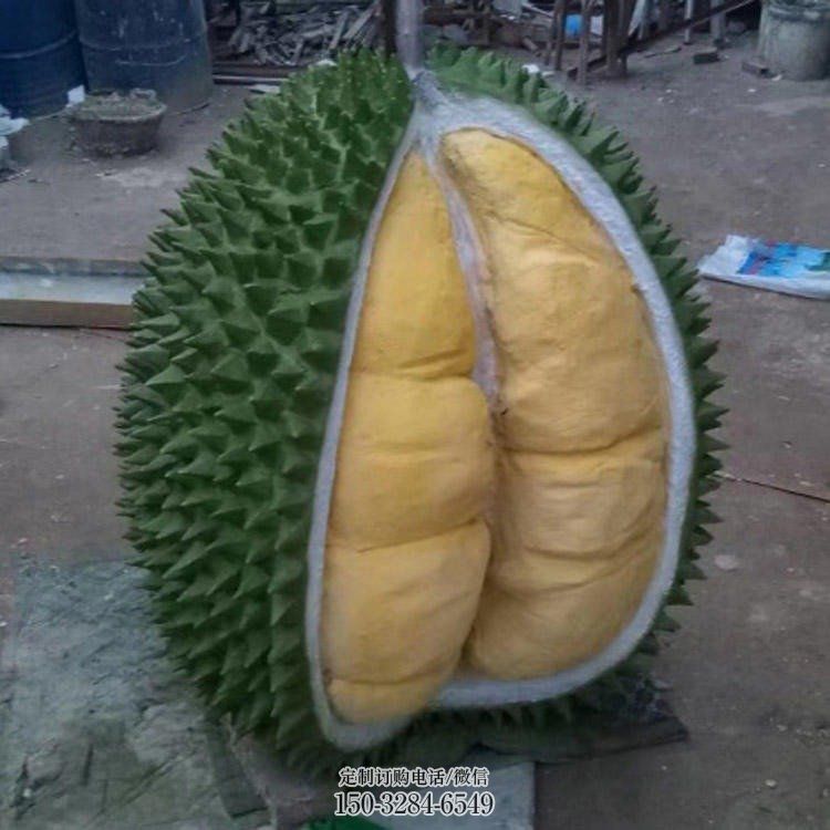 欧式榴莲雕塑 抽象果蔬雕塑 景观场水果雕塑