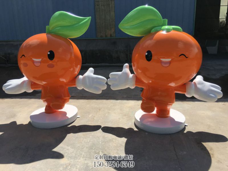 园林橙子雕塑 风景区仿真雕塑 广场小品