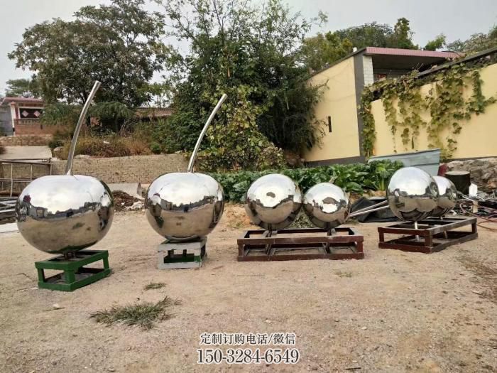 樱桃雕塑 欧式步行街水果雕塑 大型商场雕塑