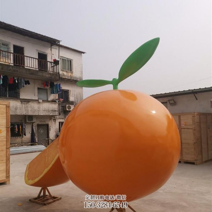 大型柠檬雕塑 户外水果雕塑摆放制作 广场雕塑供求