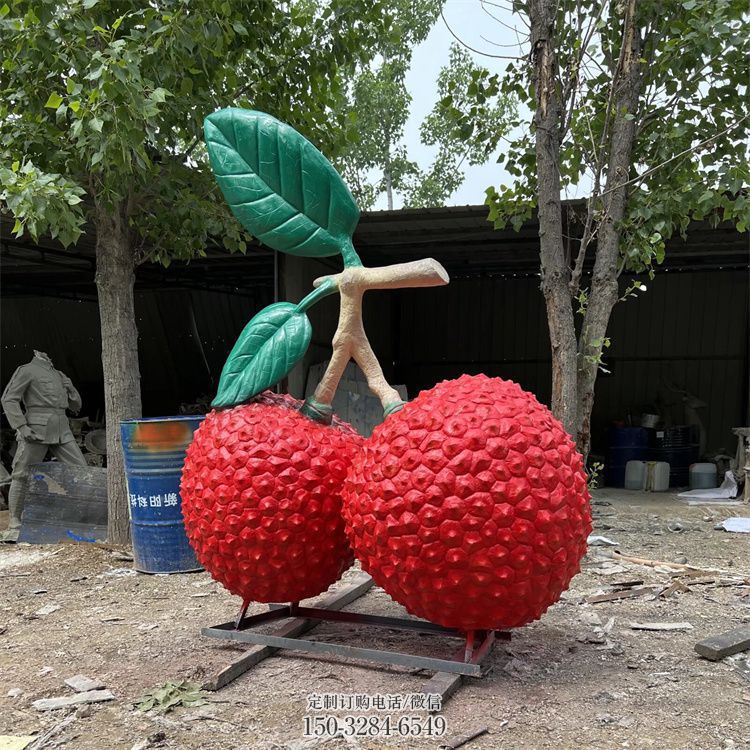 酒店杨梅雕塑 水果雕塑装饰精品 景观户外瓜果雕塑点击